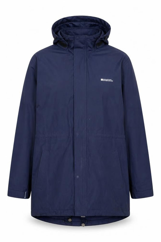 Mountain Warehouse Women's Blue Long Waterproof Parka Coat UK 18