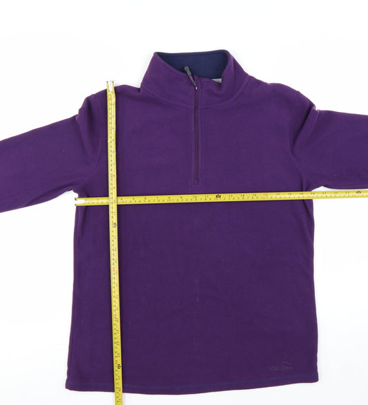 Peter Storm Womens Purple Fleece Pullover Sweatshirt Size 16