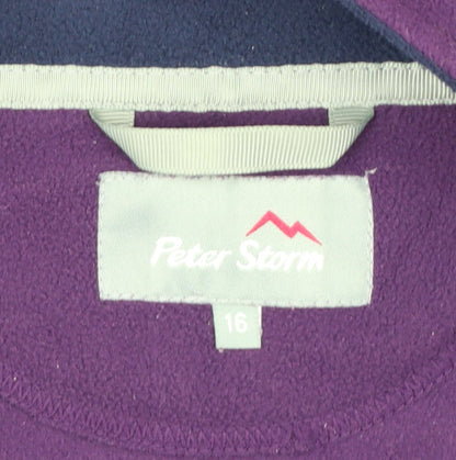 Peter Storm Womens Purple Fleece Pullover Sweatshirt Size 16
