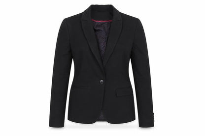 Next Women Black Tailoring Blazer Jacket Size 10R Polyester Blend