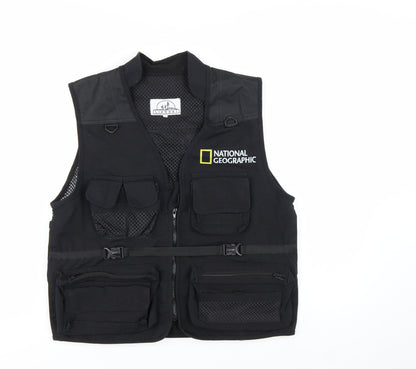 Lianbai National Geographic Men's Black Lightweight Utility Vest L