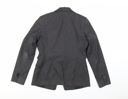 Next Women Grey Regular Fit Tailored Blazer UK 10