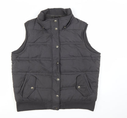 Fat Face Women's Grey Puffer Waistcoat Size 18 Winter Casual