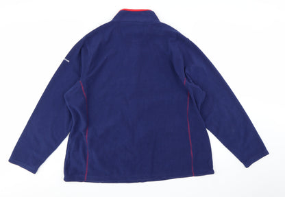 Regatta Women Blue Fleece Full Zip Jacket Size 22 Outdoor