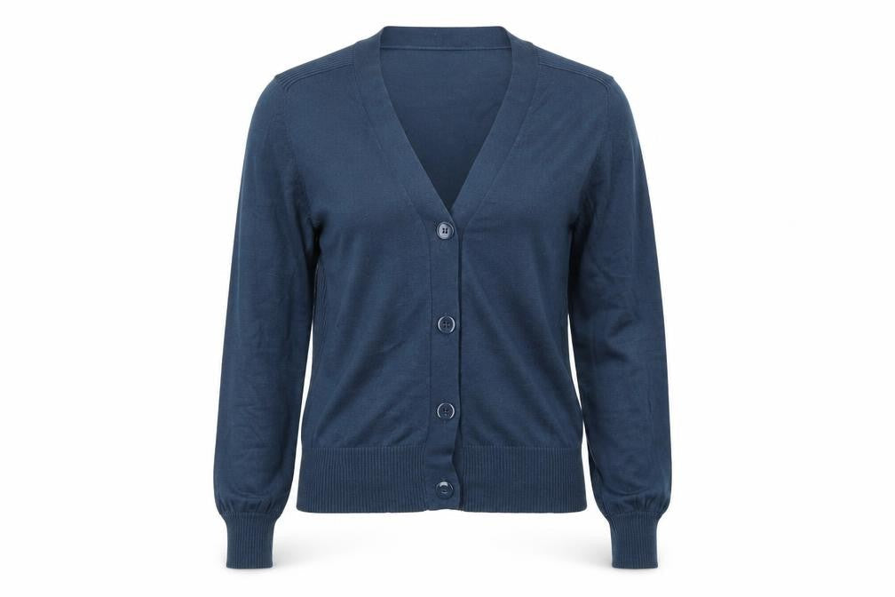 Next Women's Blue Size 12 V-Neck Button Cardigan