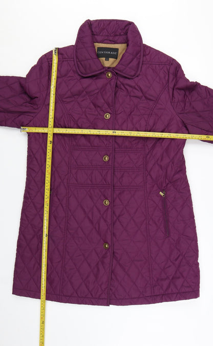 Centigrade Women's Purple Quilted Mid-Length Coat Size L