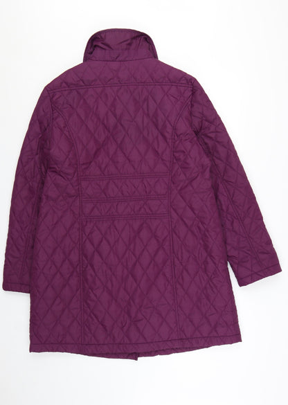Centigrade Women's Purple Quilted Mid-Length Coat Size L