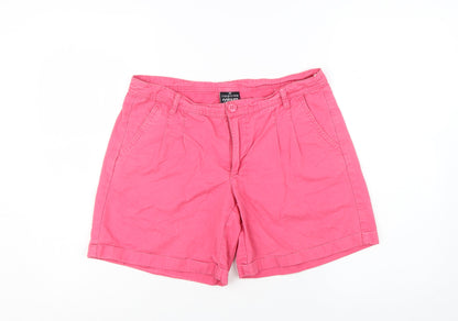 Colours of the World Women’s Pink Chino Shorts UK 12 Cotton
