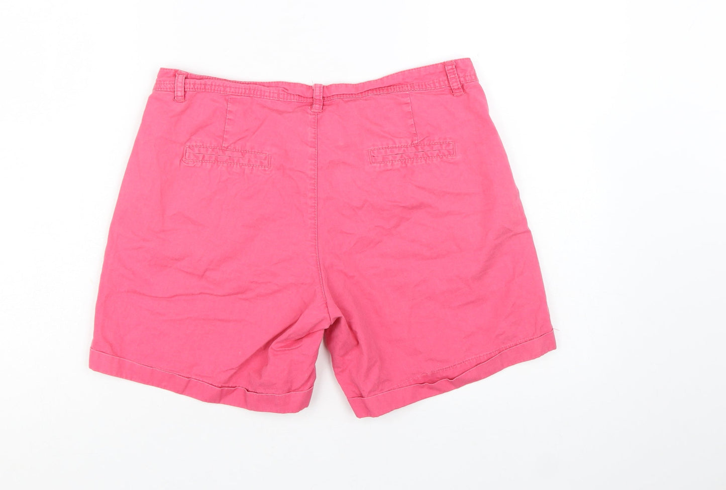 Colours of the World Women’s Pink Chino Shorts UK 12 Cotton