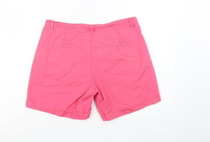 Colours of the World Women’s Pink Chino Shorts UK 12 Cotton