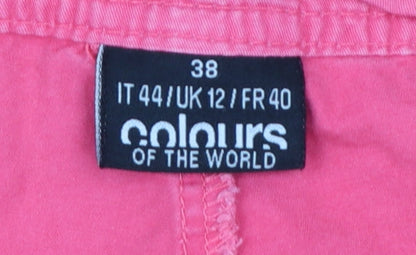 Colours of the World Women’s Pink Chino Shorts UK 12 Cotton