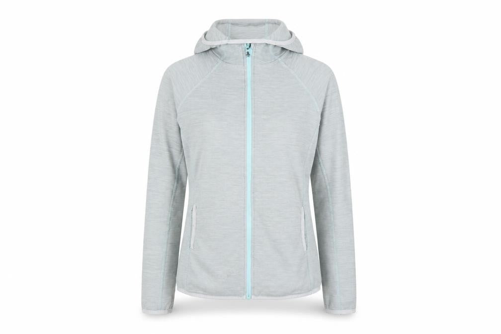 Mountain Warehouse Women's Grey Hooded Full Zip Lightweight Jacket UK 12