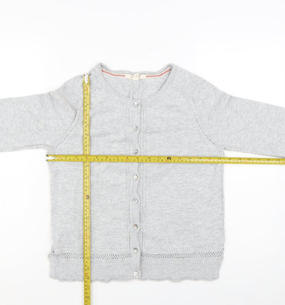 White Stuff Women's Grey Cotton Modal Cardigan UK 10