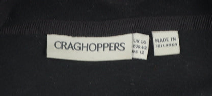 Craghoppers Men’s Black Fleece Pullover Sweatshirt L 1/4 Zip Outdoor