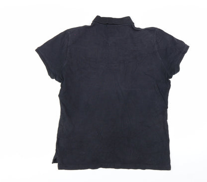 Ralph Lauren Men's Black Slim Fit Cotton Polo Shirt XL