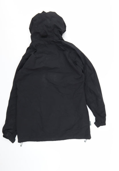 Trespass Women's Black Waterproof Hooded Long Rain Coat Jacket M