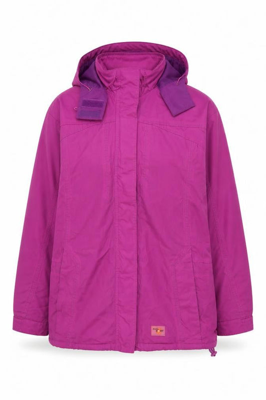 Arctic Storm Women's Purple Waterproof Hooded Parka Jacket Size 16