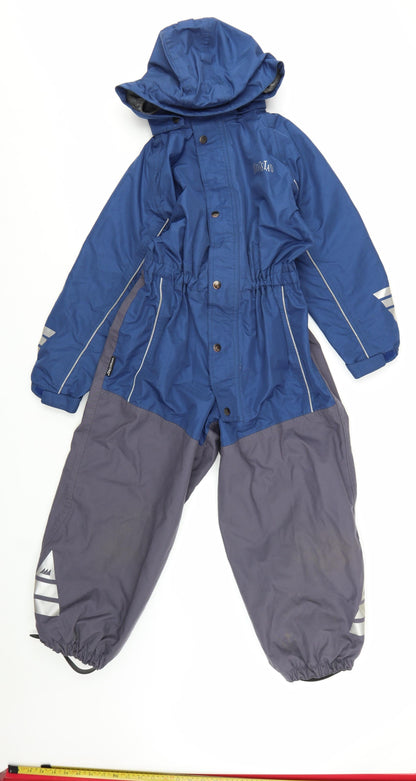 Skogstad Boys Blue Waterproof Hooded Ski Snowsuit 8 Years