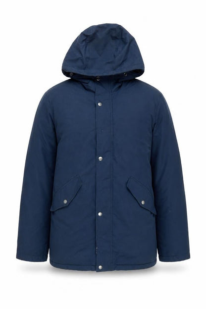 Jack & Jones Men’s Blue Hooded Parka Jacket Size L Polyester