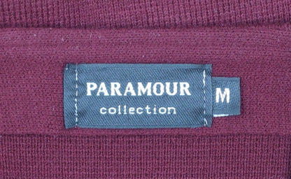 Paramour Women’s Red Embroidered Knit Button Cardigan M