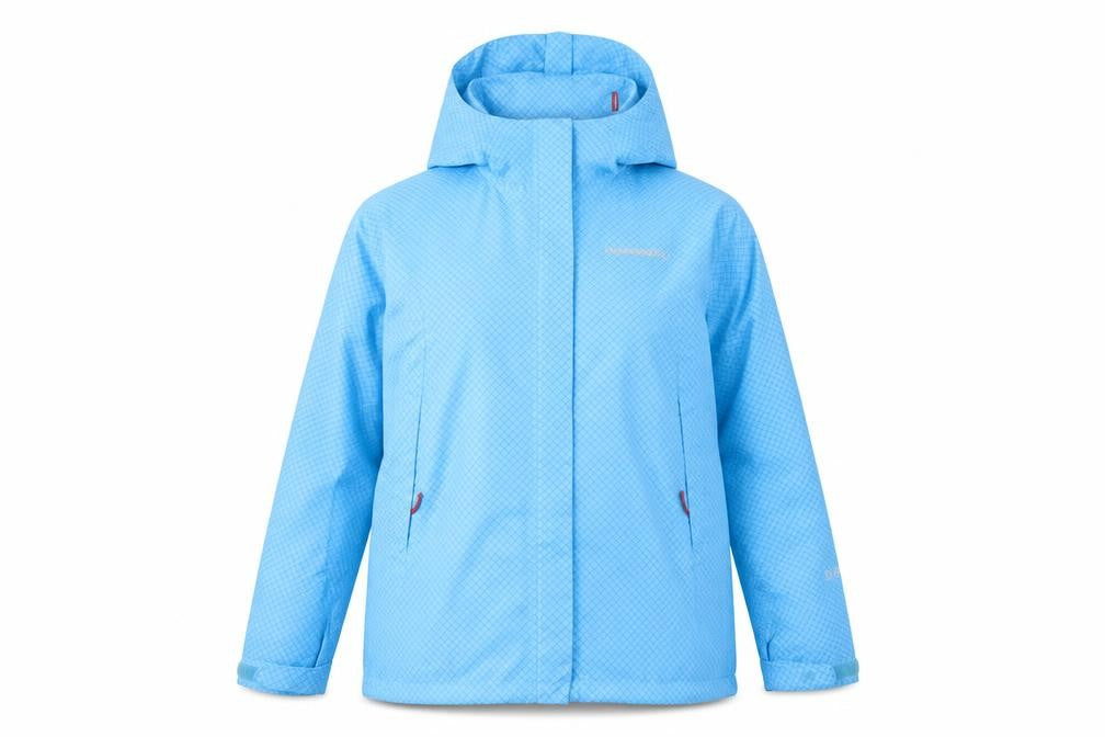 Didriksons1913 Women's Blue Waterproof Hooded Rain Jacket Size 12