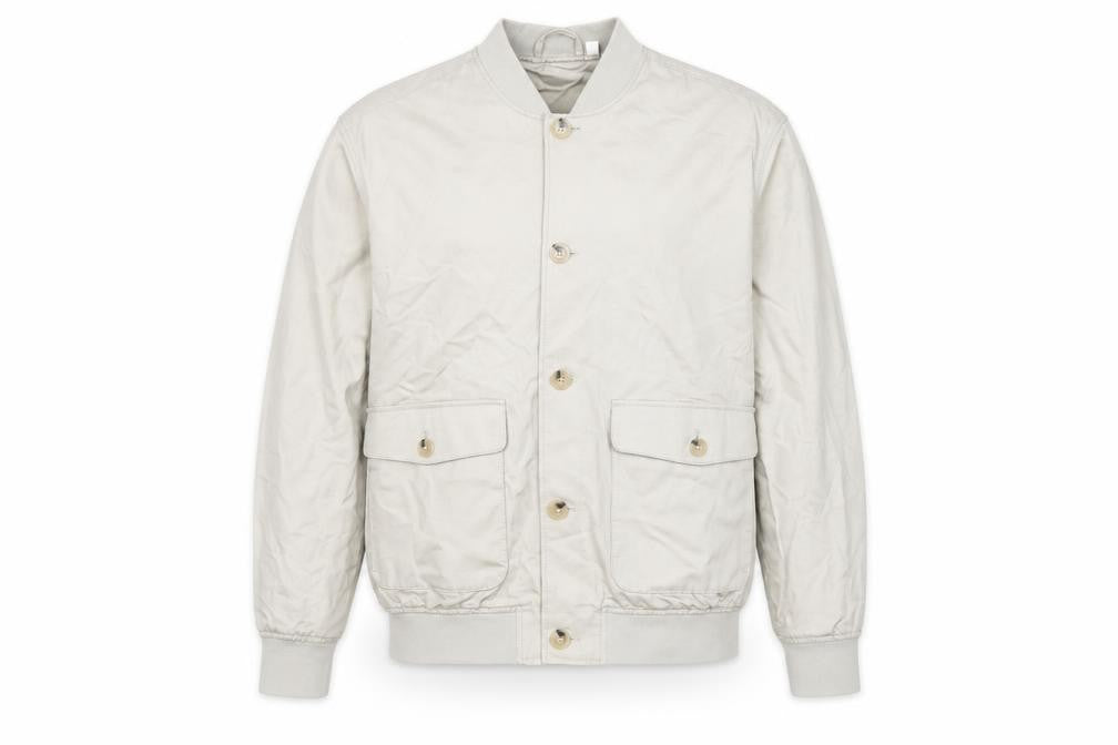 Marks and Spencer Men’s Beige Cotton Bomber Jacket XL