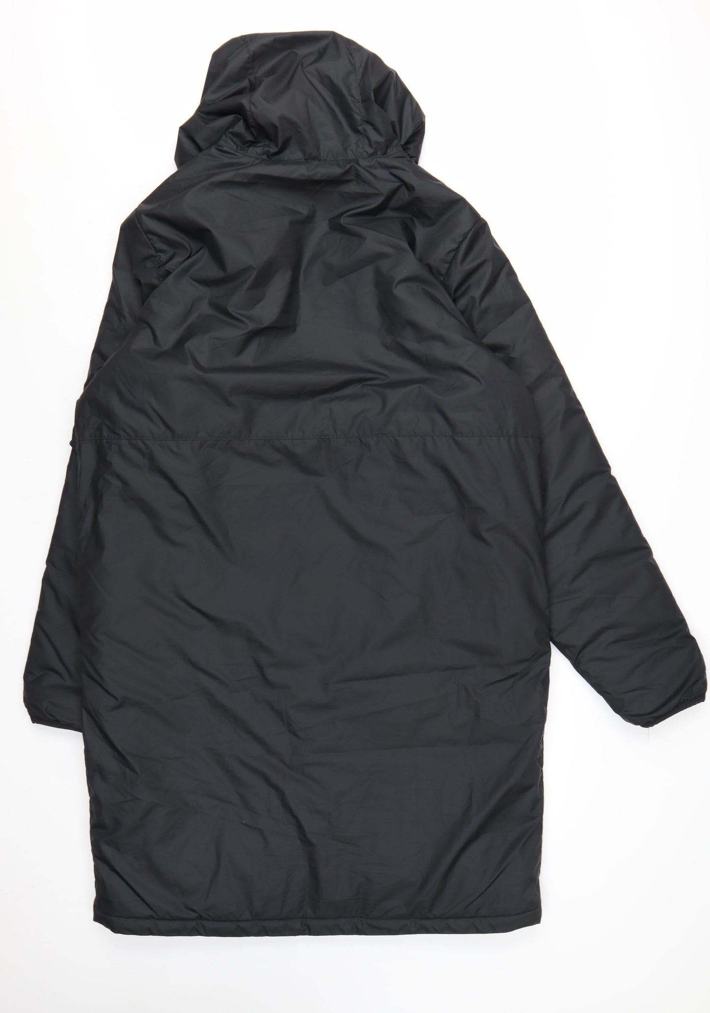 Nike Women's Black Long Hooded Parka Coat Size L