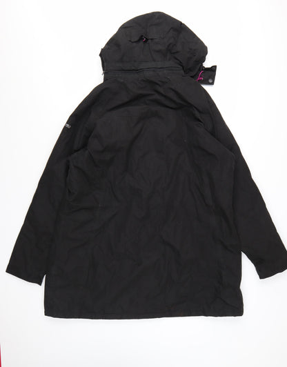 Trespass Womens Black Waterproof Parka Jacket 3XL Hooded TP50