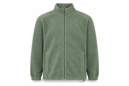 EWM Men's Green Fleece Full Zip Jacket Size M Outdoor Casual