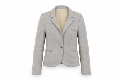 Topshop Petite Women’s Beige Houndstooth Blazer UK 8 Cotton Lined Jacket