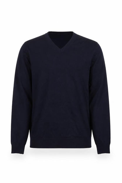Marks and Spencer Men’s Blue Merino Wool V-Neck Jumper M