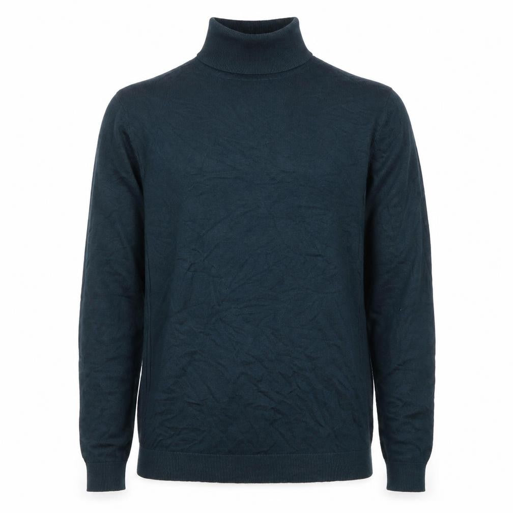 River Island Men’s Green Roll Neck Cotton Jumper M