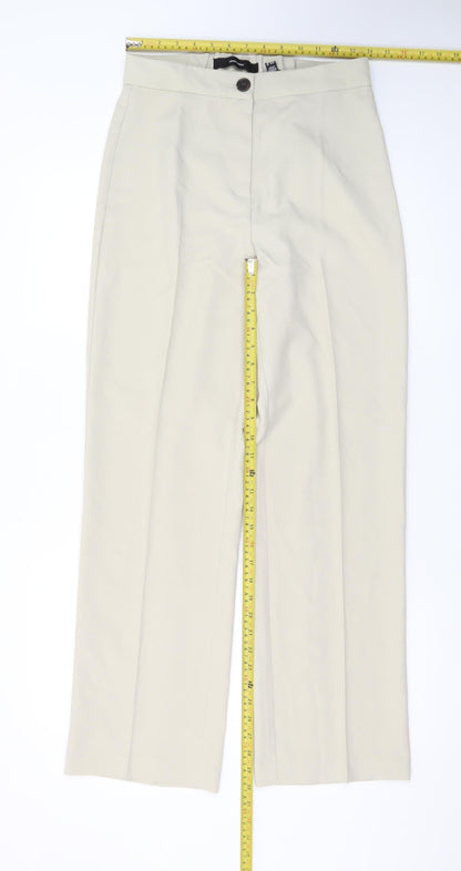 Vero Moda Women Beige Straight Leg Chino Trousers Size 12