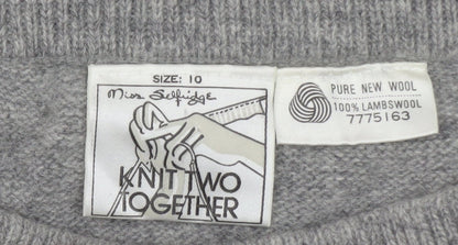 Miss Selfridge Women’s Grey Wool Argyle Short Skirt Size 10