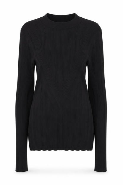 Next Women Black Slim Fit Knit Pullover Jumper Size 14