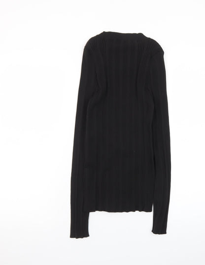 NEXT Women Black Slim Fit Knit Pullover Jumper Size 14