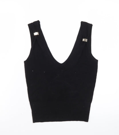 Marks and Spencer Women's Black XS Camisole V-Neck Tank Top