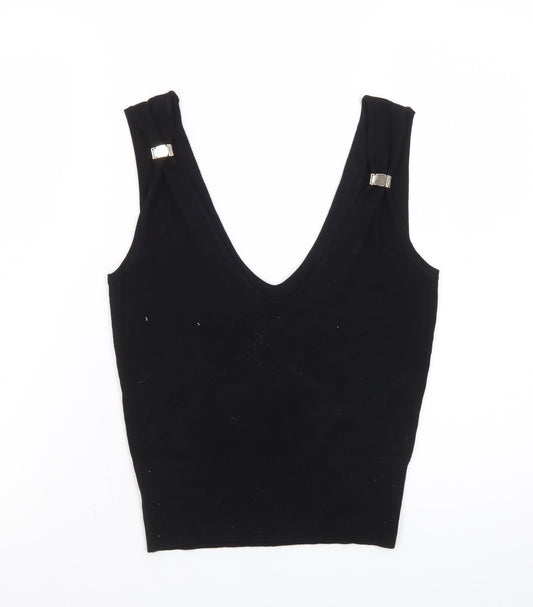 Marks and Spencer Women's Black XS Camisole V-Neck Tank Top