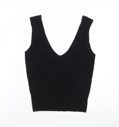Marks and Spencer Women's Black XS Camisole V-Neck Tank Top