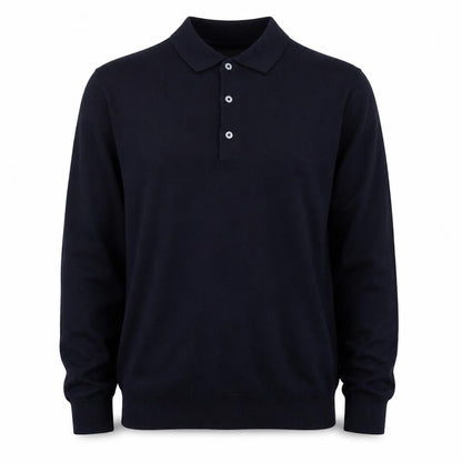 Marks & Spencer Men’s Black XL Wool Collared Pullover Jumper