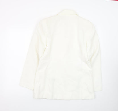 Marks and Spencer Women’s Ivory Double-Breasted Blazer Size 12
