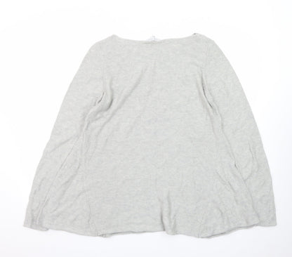 Kew 159 Womens Grey XL Knit Long Sleeve Pullover Jumper