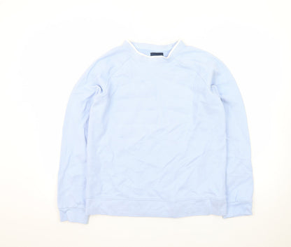 Crew Clothing Women’s Blue Cotton Long Sleeve Crew Neck Top Size 14