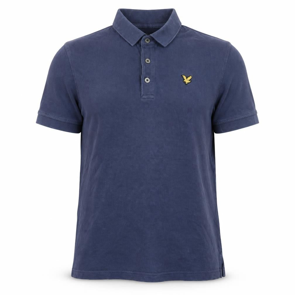 Lyle & Scott Men's Blue Cotton Polo Shirt Size L