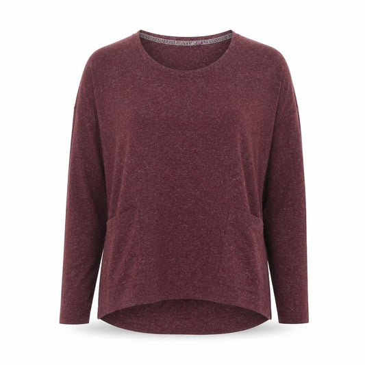 Fat Face Women's Red Long Sleeve Basic Jersey Top Size 10