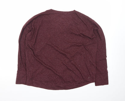 Fat Face Women's Red Long Sleeve Basic Jersey Top Size 10