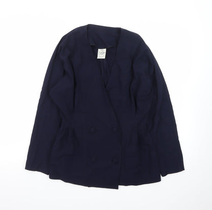VIP Clothing Women's Blue Size 10 V-Neck Double Breasted Cardigan