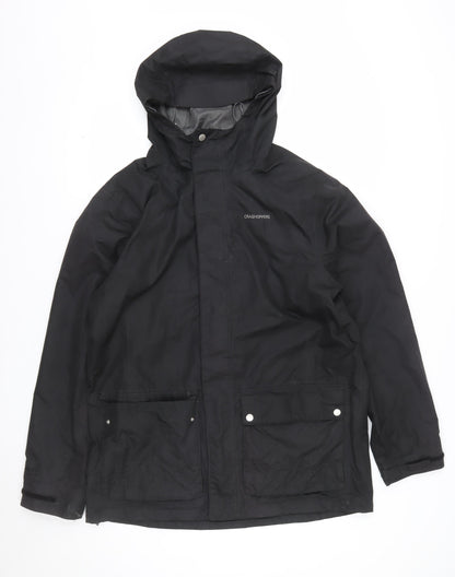 Craghoppers Mens Black M Waterproof Hooded Parka Jacket