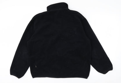 Uniqlo Men's Black Fleece Full Zip Jacket L Regular Fit