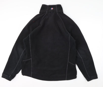 Berghaus Men's Black Fleece Full Zip Jacket Size L Outdoor Hiking
